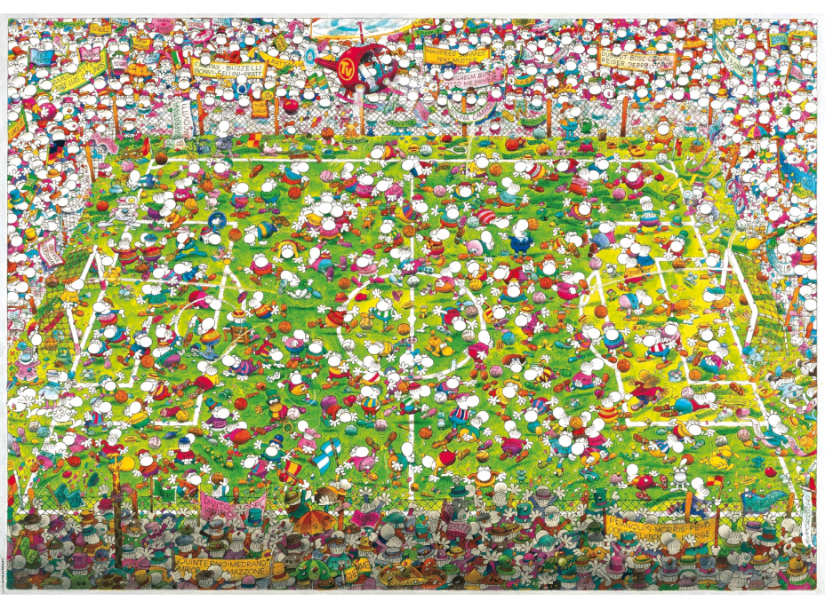 HEYE Puzzle Bláznivý futbal 4000 dielikov