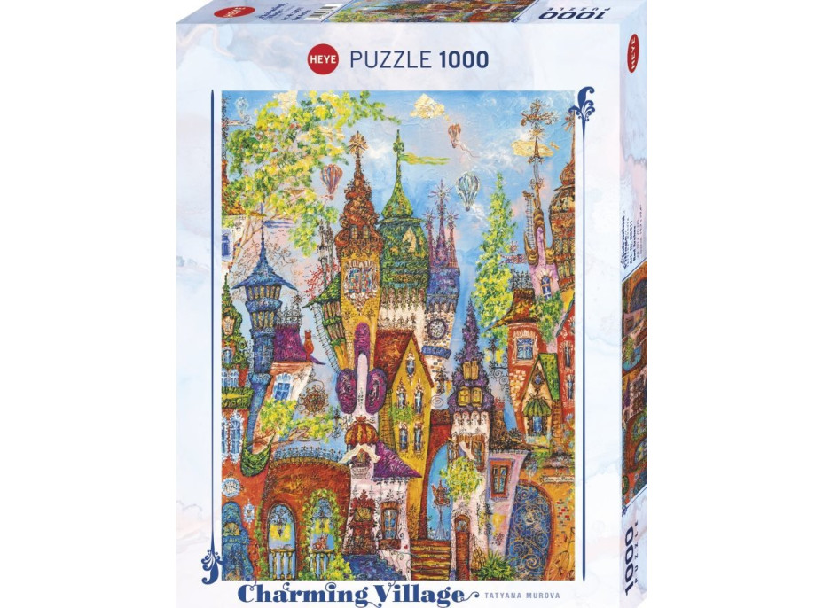 HEYE Puzzle Charming Village: Červené oblúky 1000 dielikov