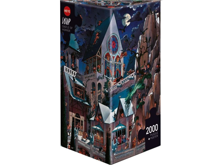 HEYE Puzzle Strašidelný hrad 2000 dielikov