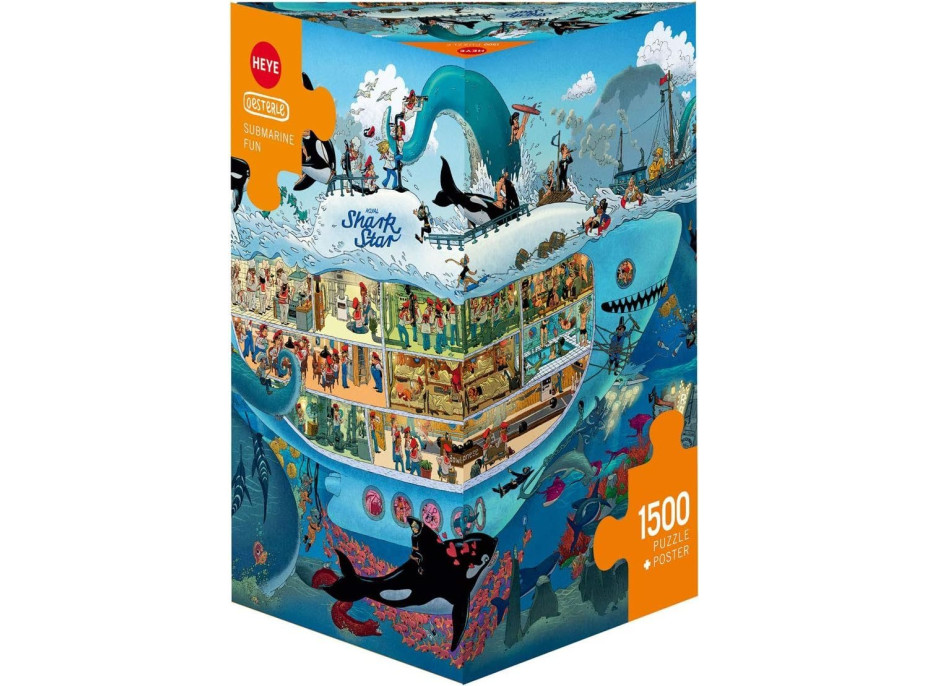 HEYE Puzzle Zábava v ponorke 1500 dielikov