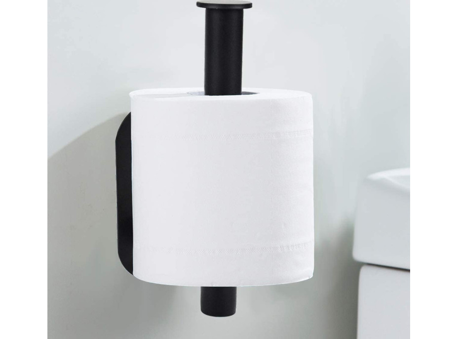 Držiak na toaletný papier DERES - čierny