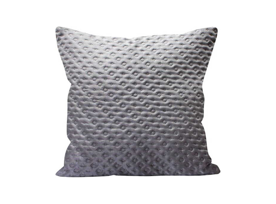 Vankúš LAURINE 45x45 cm - strieborný