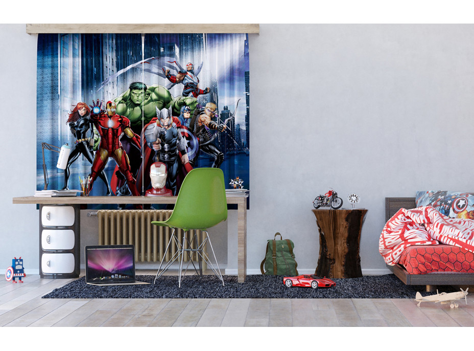 Detský záves MARVEL - Avengers - 180x160 cm