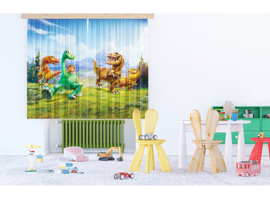 Detský záves - Dino - 180x160 cm