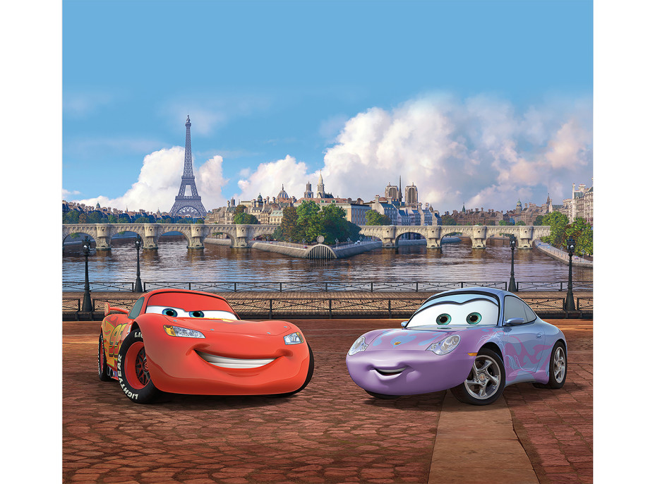 Detský záves DISNEY - CARS v Paríži - 180x160 cm