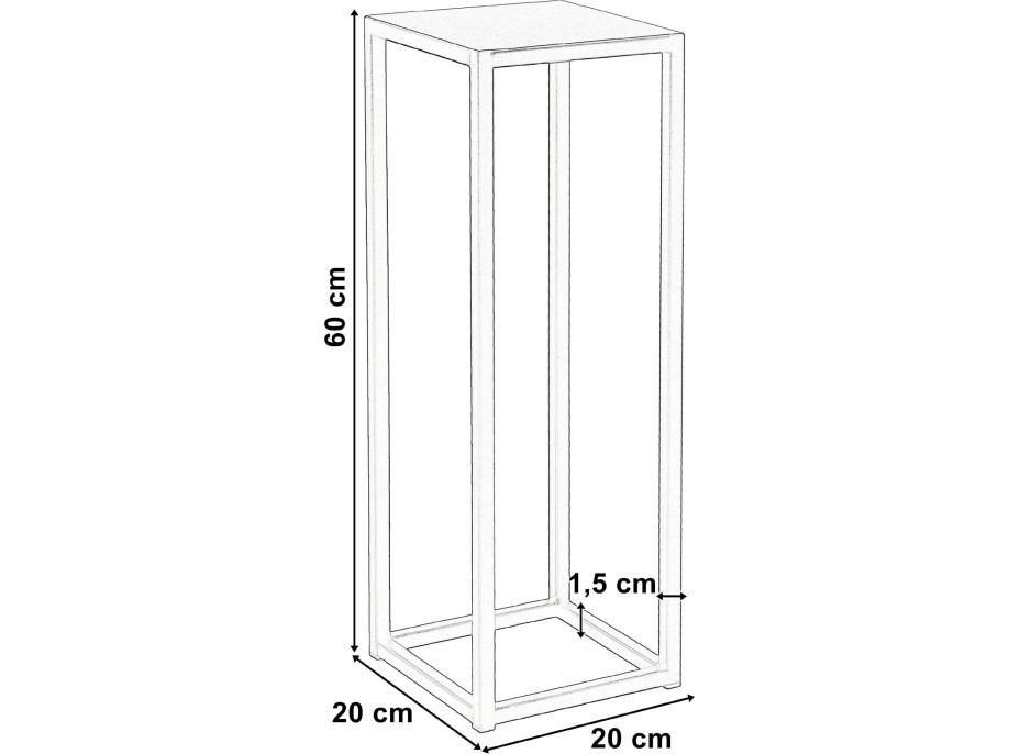 Stojan na kvety PIATTO 60 cm