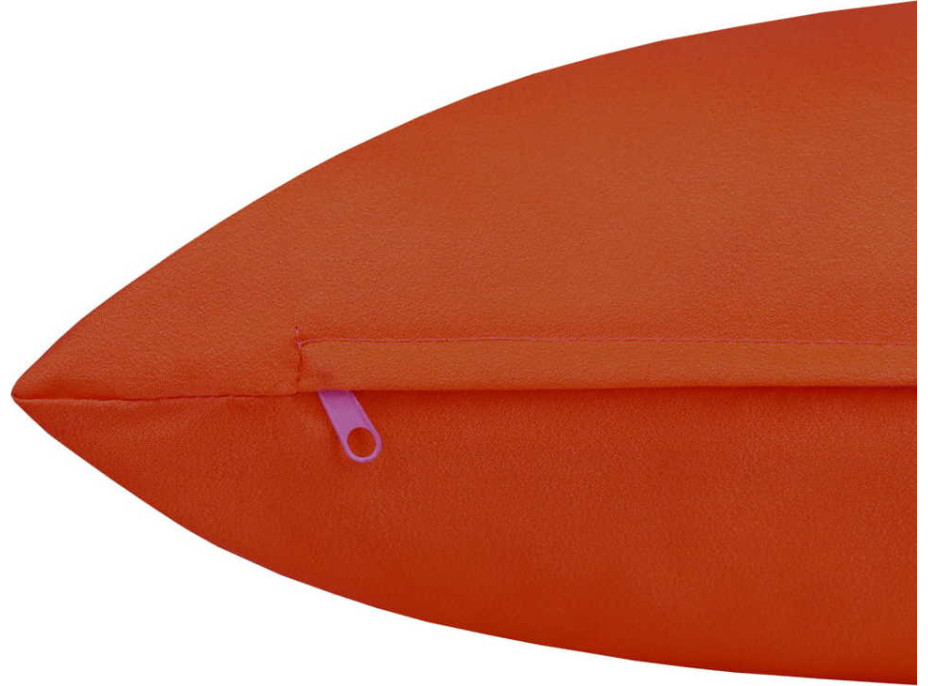 Obliečka na vankúš BASIC 45x45 cm - oranžová
