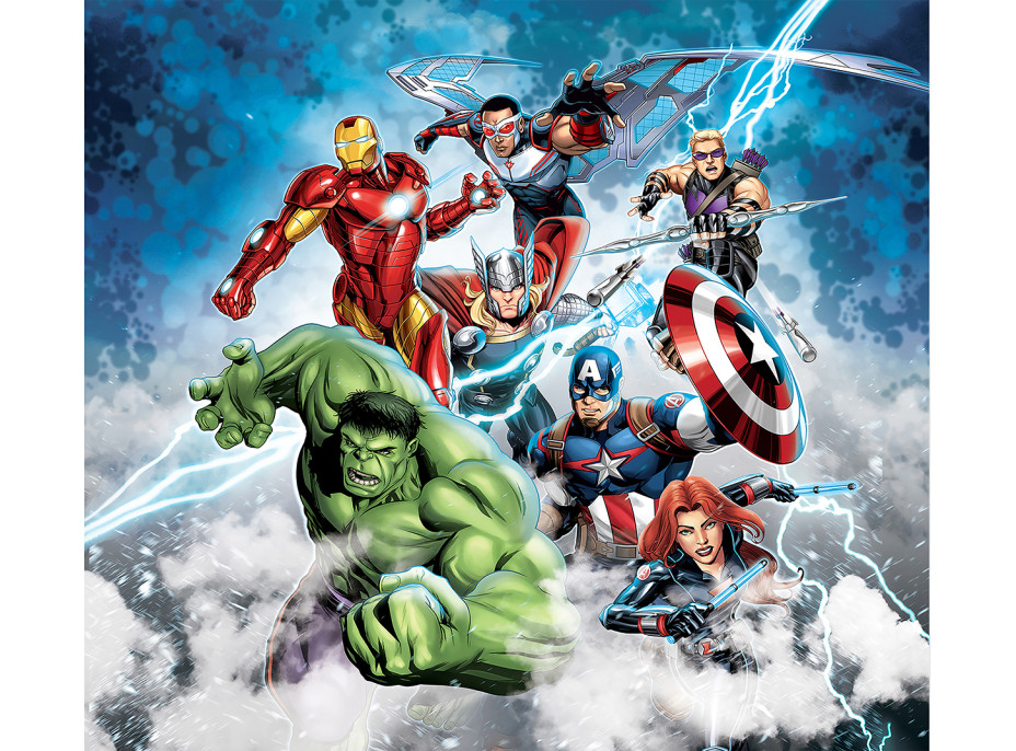 Detský záves MARVEL - Avengers útočí - 180x160 cm