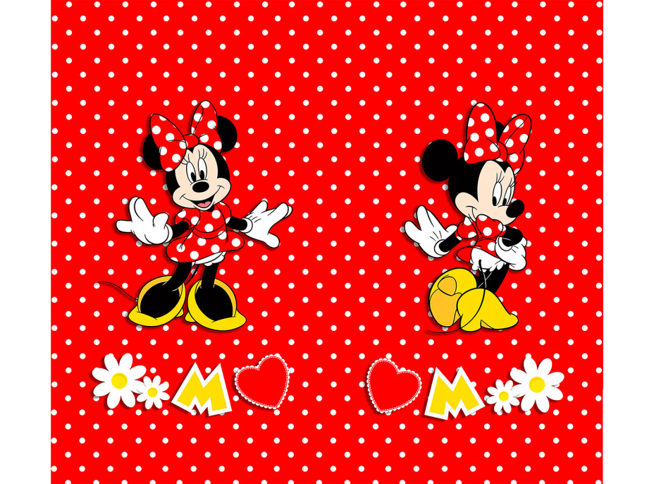 Detský záves DISNEY - Minnie fashion - 180x160 cm