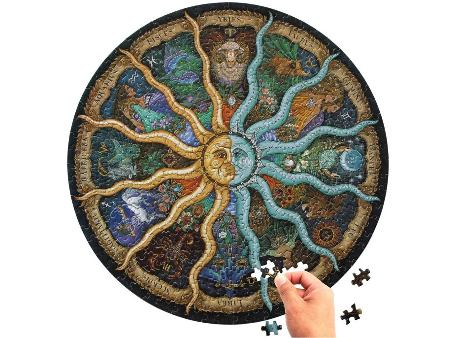 Okrúhle puzzle Znamenie zverokruhu 1000 dielikov