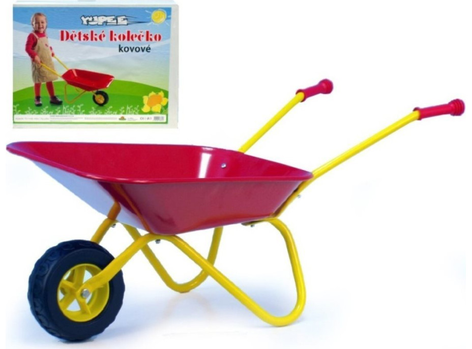 Plechové koliesko Yupee červené
