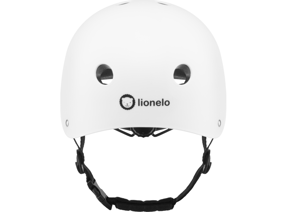 LIONELO Detská cyklistická prilba 50-56cm biela