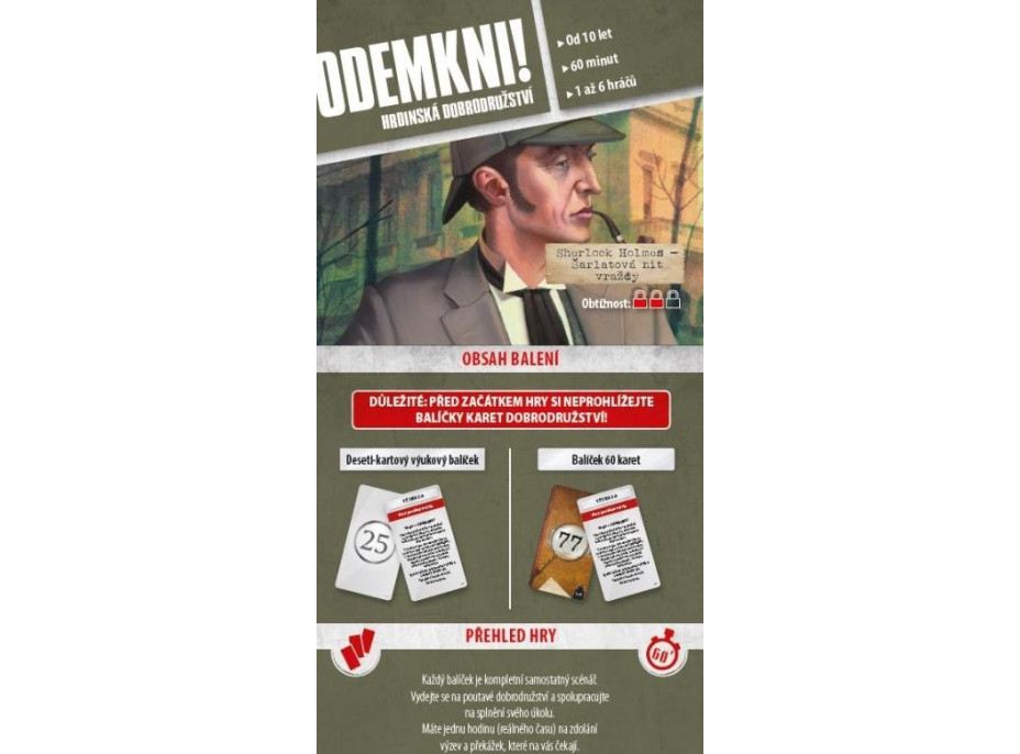 BLACKFIRE Odomkni! - Sherlock Holmes: Šarlátová niť vraždy