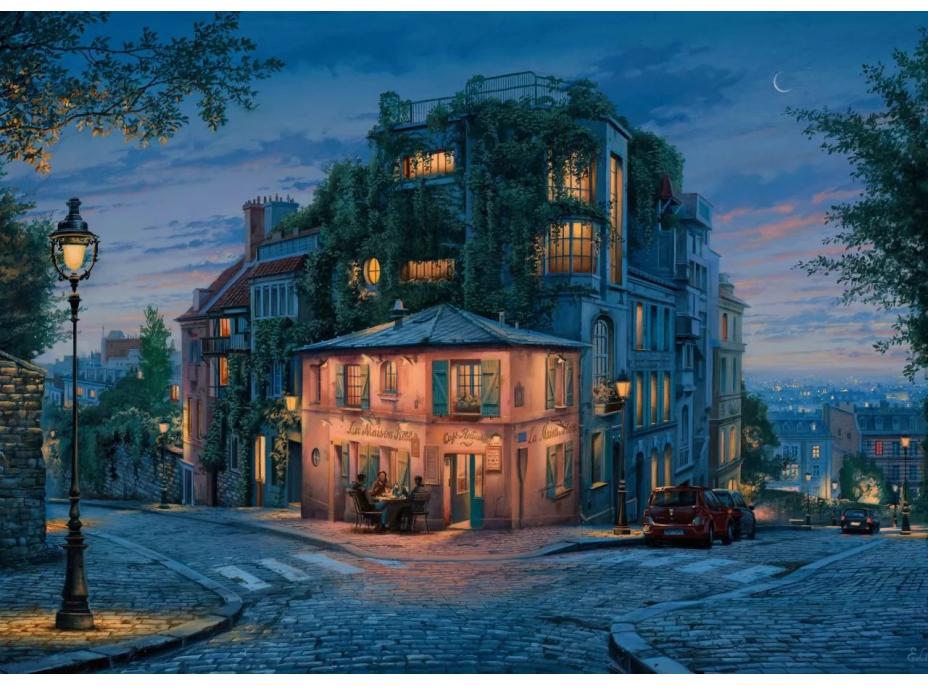 ART PUZZLE Puzzle La Maison Rose - Ružový dom 1000 dielikov