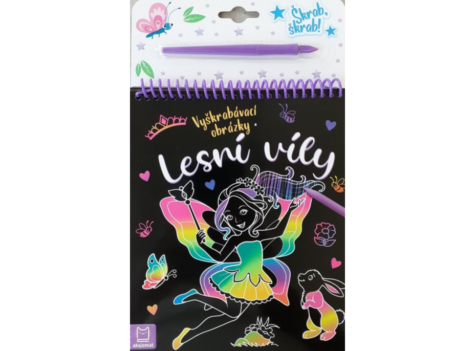 AKSJOMAT Vyškrabávacie obrázky: Lesné víly