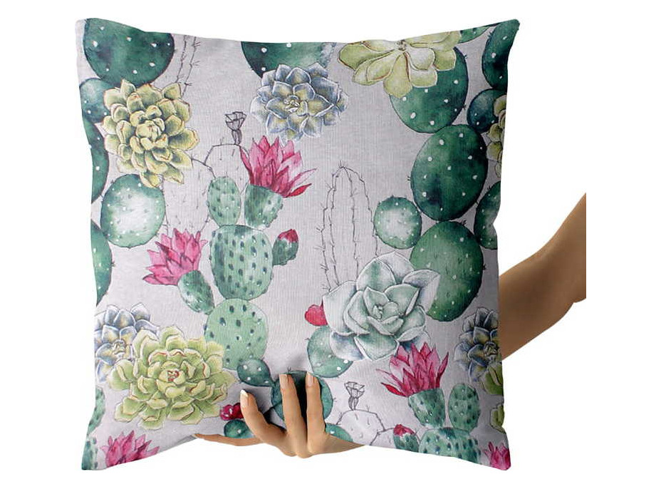 Obliečka na vankúš JESS 50x60 cm - Kvitnúce kaktusy