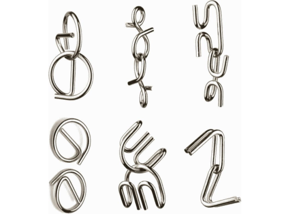 DJECO Crazix: Sada kovových hlavolamov 6ks