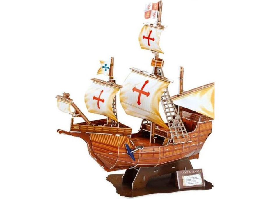 CLEVER&HAPPY 3D puzzle Loď Santa Maria 102 dielikov