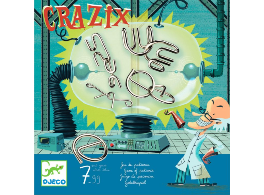 DJECO Crazix: Sada kovových hlavolamov 6ks