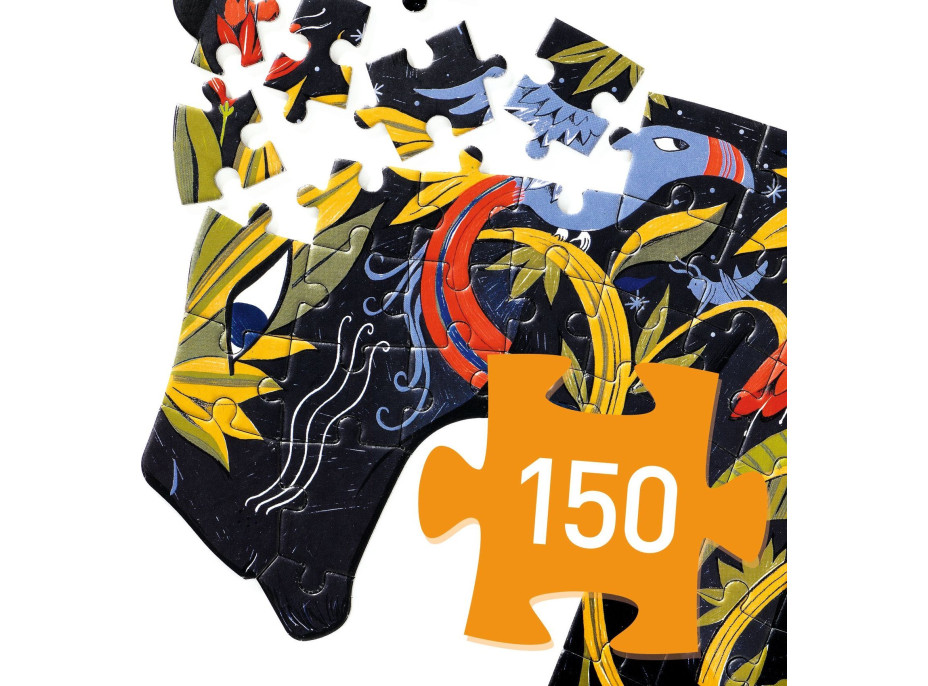 DJECO Obrysové puzzle Panter 150 dielikov