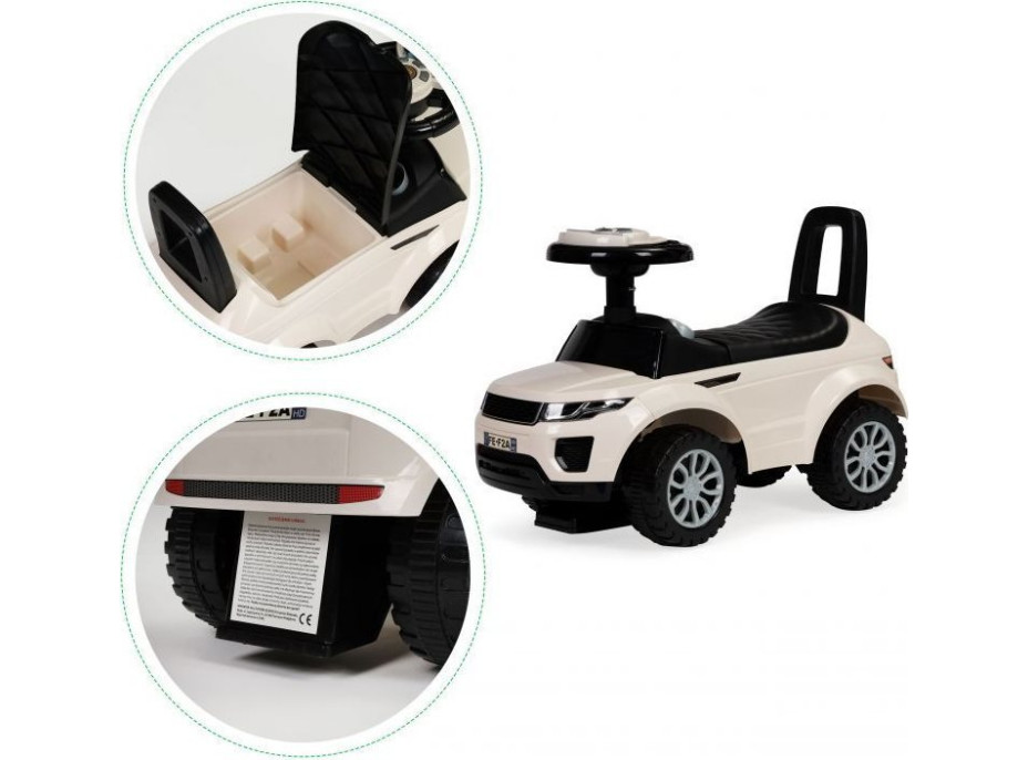 ECOTOYS Odrážadlo Auto s melódiami bielej