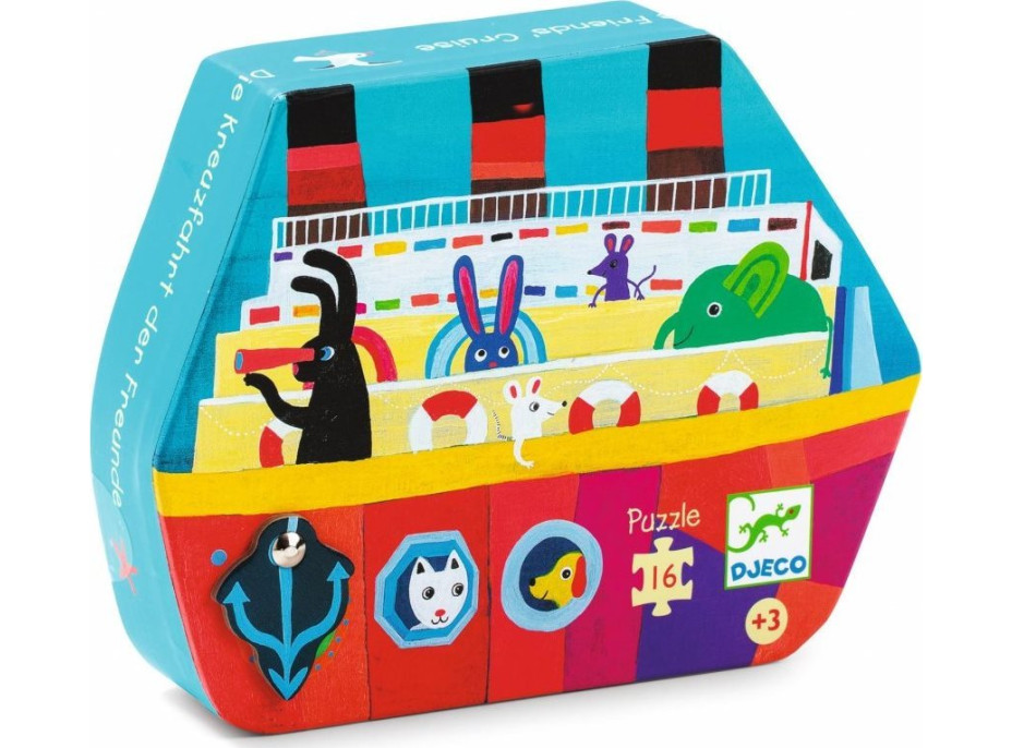 DJECO Puzzle Plavba parníkom 16 dielikov