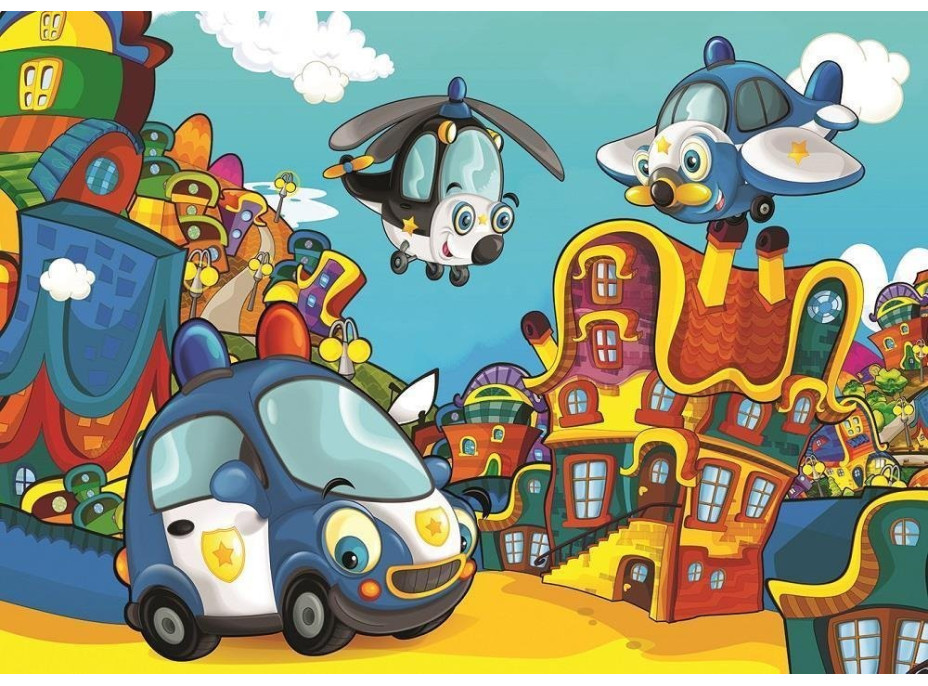 ART PUZZLE Puzzle Polícia a hasiči 2x100 dielikov