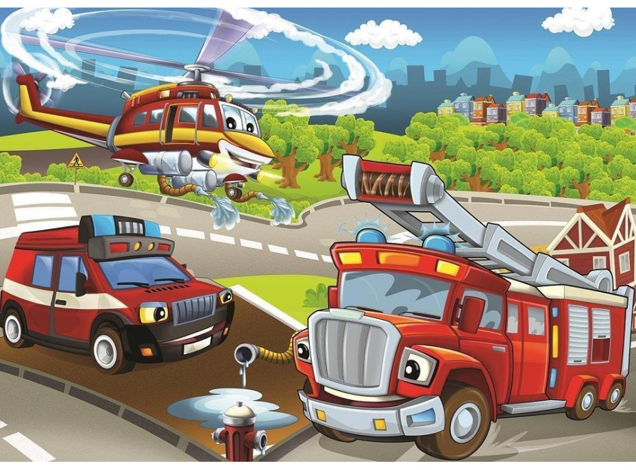 ART PUZZLE Puzzle Polícia a hasiči 2x100 dielikov