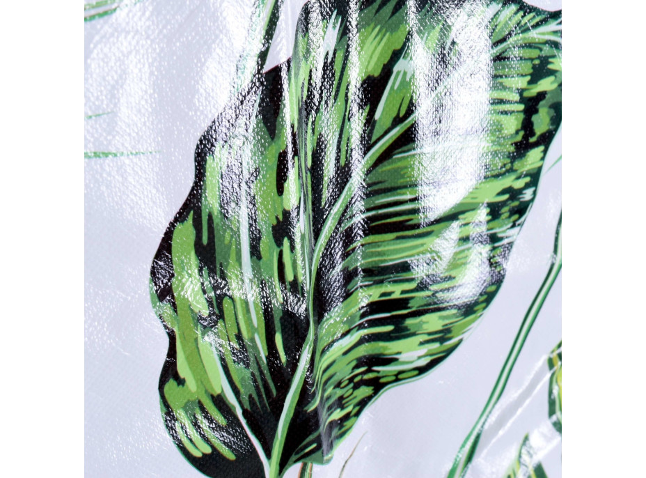 Textilný botník MONA - zelenobiely