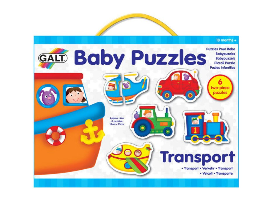 GALT Baby puzzle Doprava 6x2 dieliky