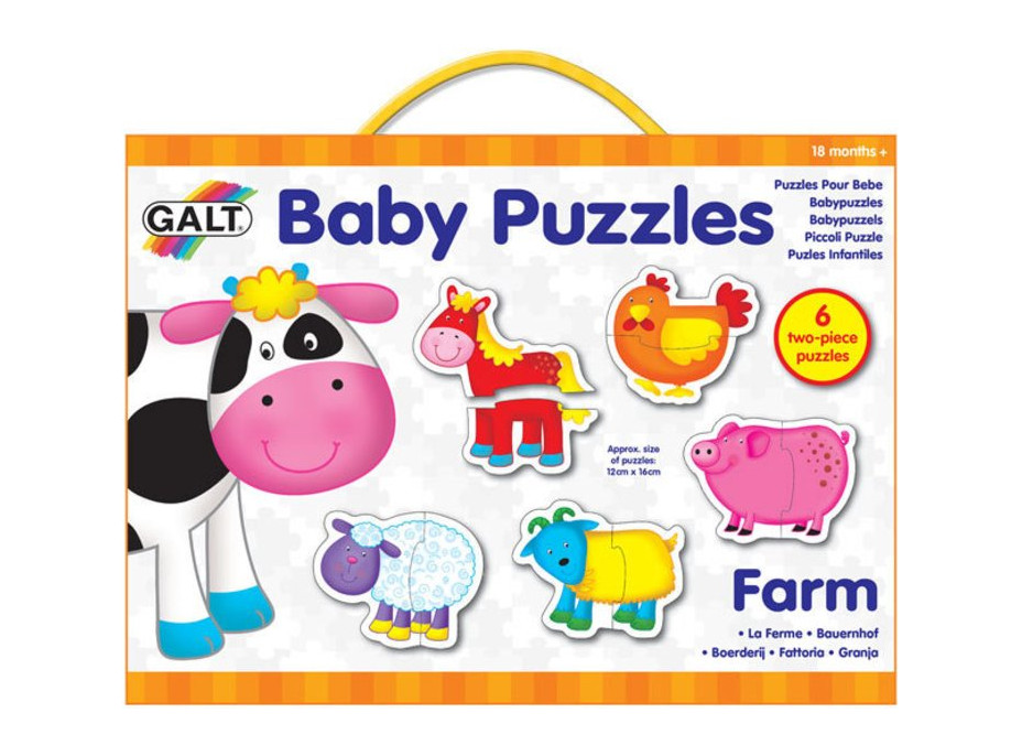 GALT Baby puzzle Farma 6x2 dieliky
