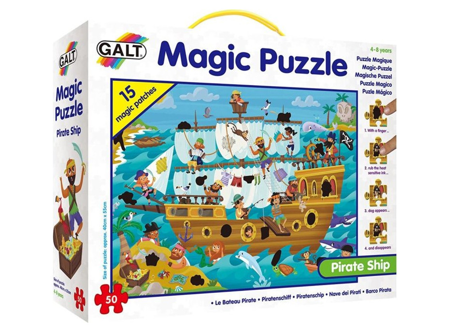 GALT Magické puzzle Pirátska loď 50 dielikov