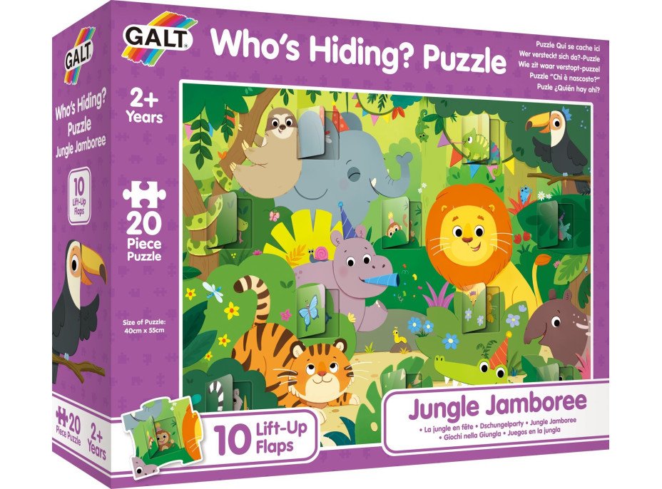 GALT Okienkové puzzle Džungľa 20 dielikov