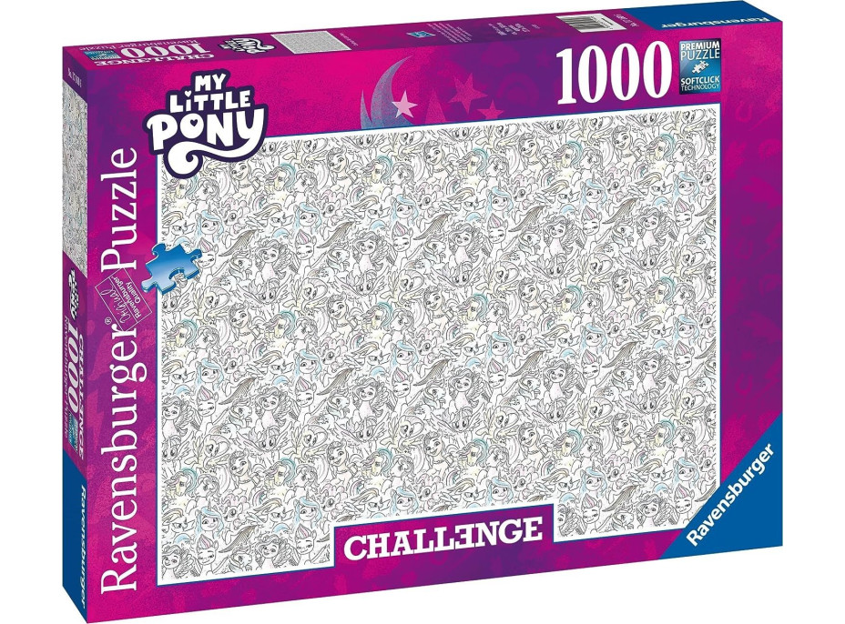 RAVENSBURGER Puzzle Challenge: My Little Pony 1000 dielikov