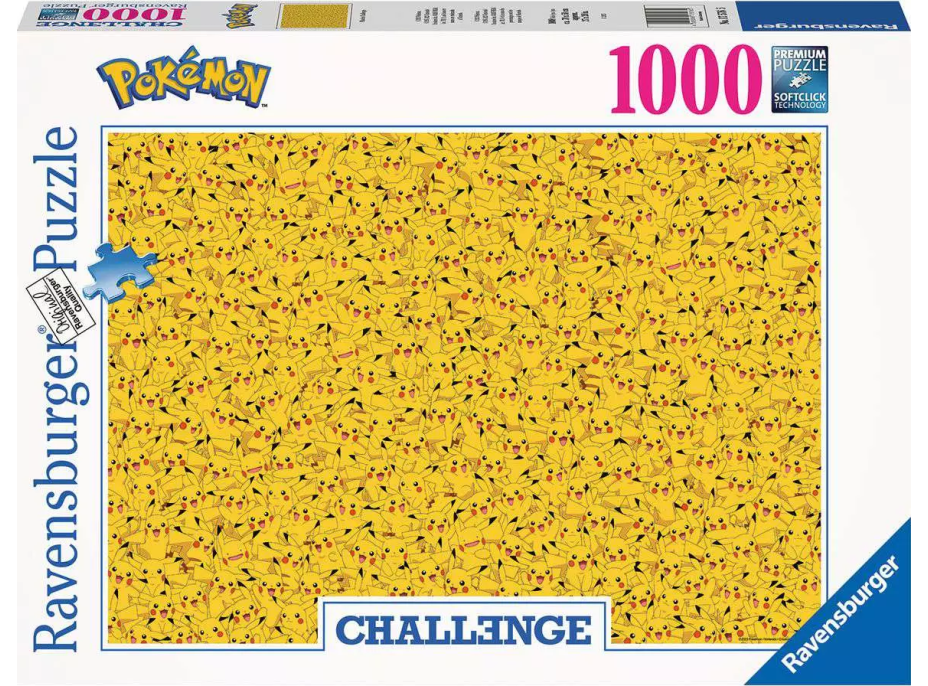 RAVENSBURGER Puzzle Challenge: Pokémon Pikachu 1000 dielikov