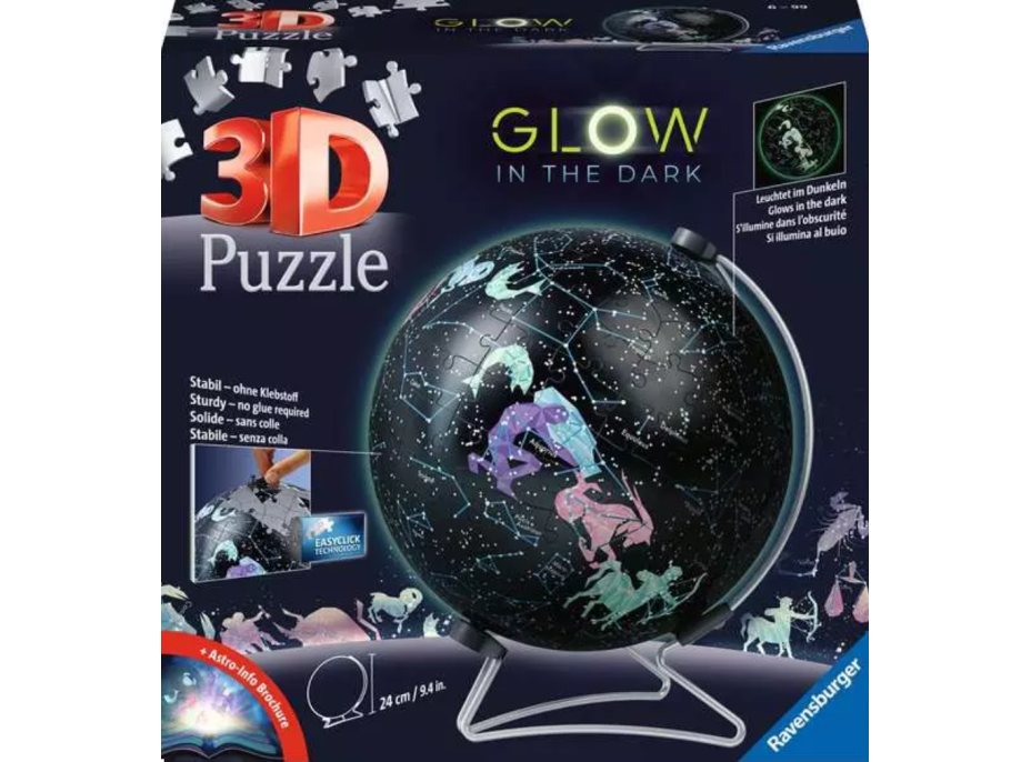 RAVENSBURGER Svietiaci puzzleball Hviezdny glóbus 190 dielikov