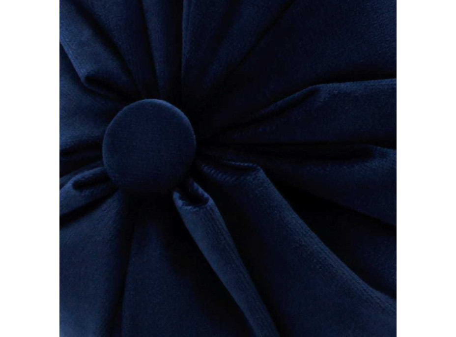 Dekoračný vankúš SERENITY VELVET 40x20 cm - tmavo modrý