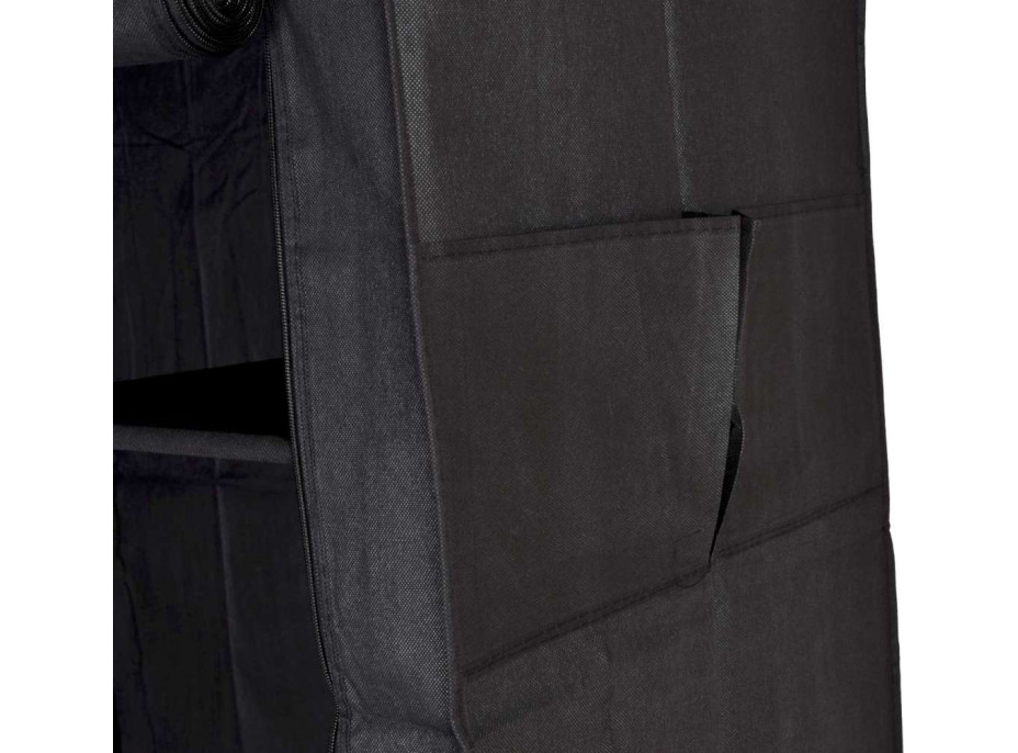 Textilná skriňa Mira s 10 policami MIRA MAXI - čierna