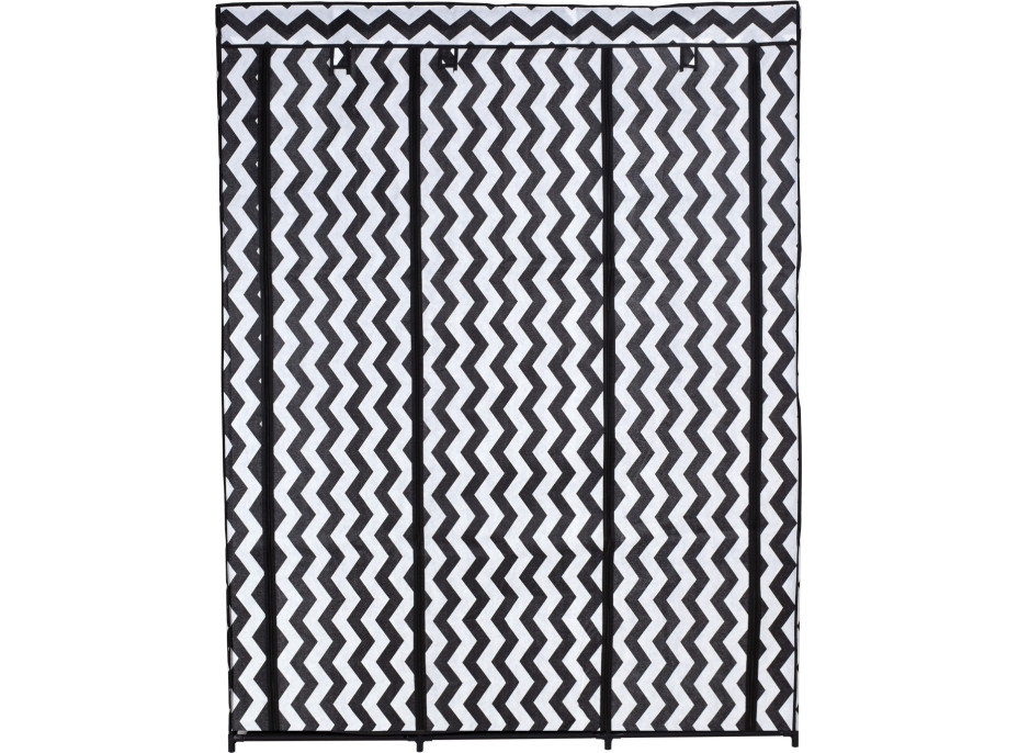 Textilná skriňa Mira s 10 policami MIRA MAXI - zebra