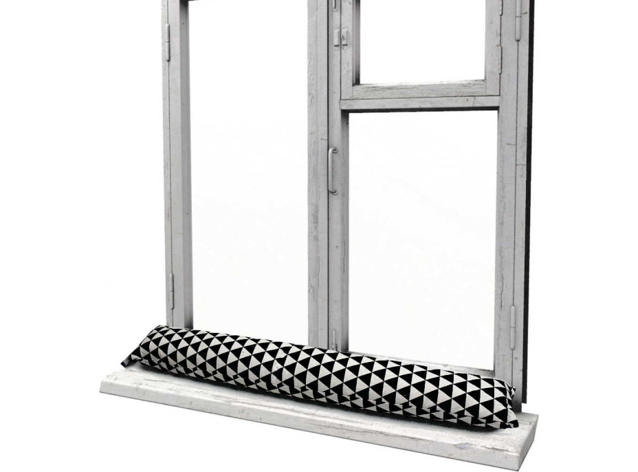 Tesniaci valec do dverí a okien LUPPO 85x15 cm - Trojuholníky - čený