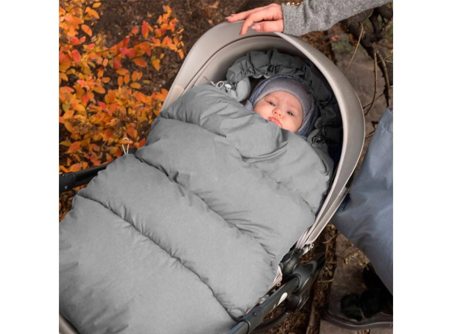 Fusak do kočíka PROTEC - svetlo šedý