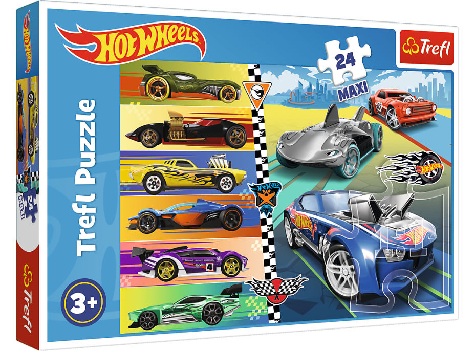TREFL Puzzle Autíčka Hot Wheels MAXI 24 dielikov