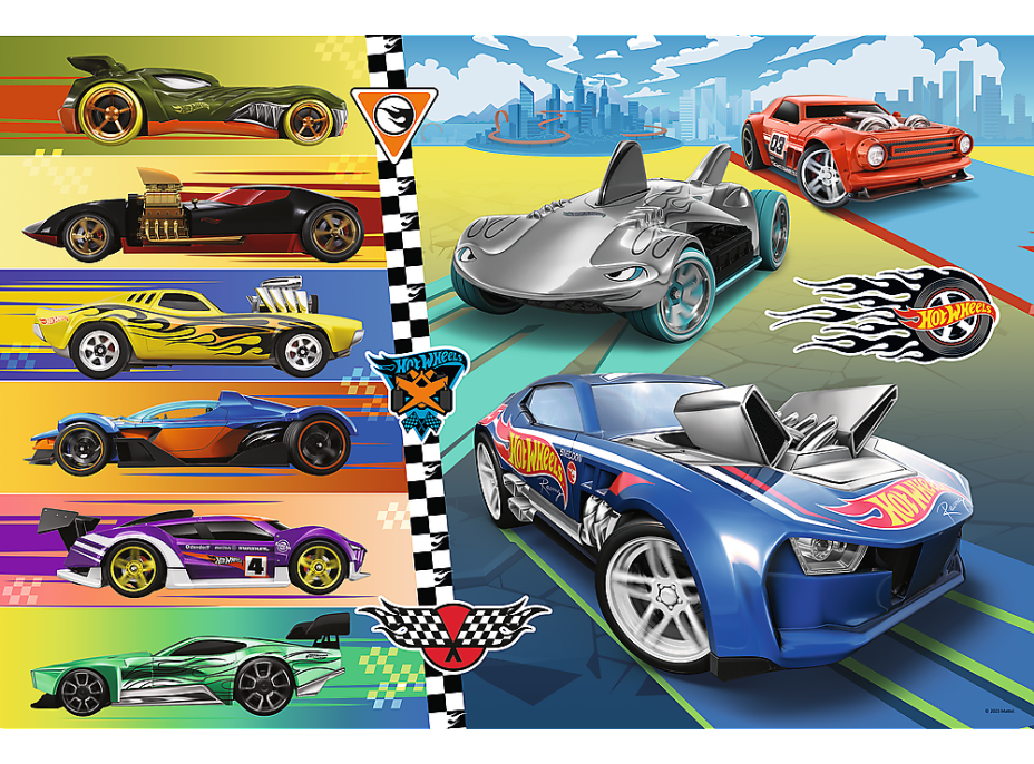 TREFL Puzzle Autíčka Hot Wheels MAXI 24 dielikov