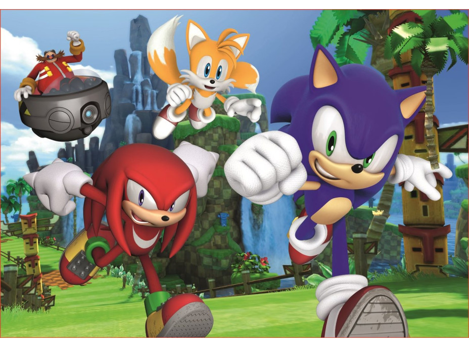 TREFL Puzzle Sonic: Dobrodružná jazda 4v1 (35,48,54,70 dielikov)