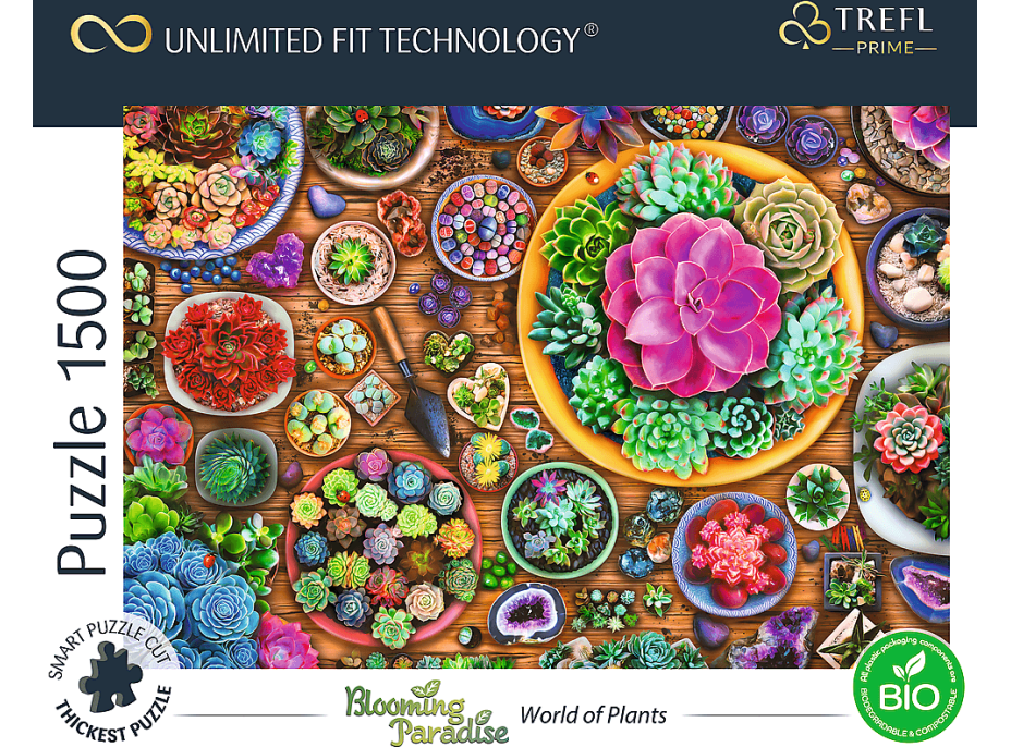 TREFL Puzzle UFT Blooming Paradise: Svet rastlín 1500 dielikov