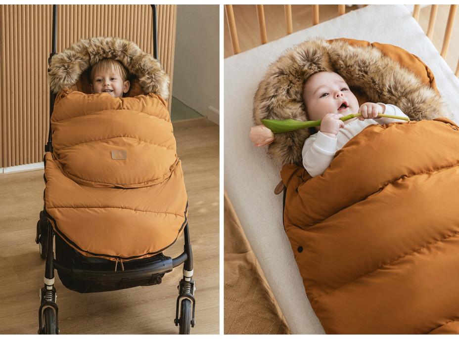 Rastúci fusak do kočíka TEDDY GROW-UP - armádne zelený