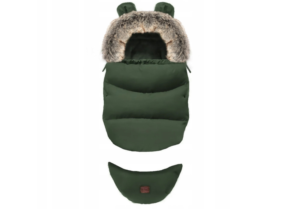 Rastúci fusak do kočíka TEDDY GROW-UP - armádne zelený