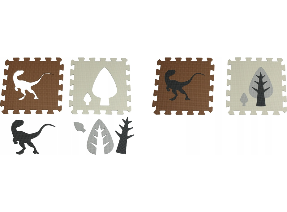 Matadi Penové puzzle Dinosaury s okrajmi (28x28)