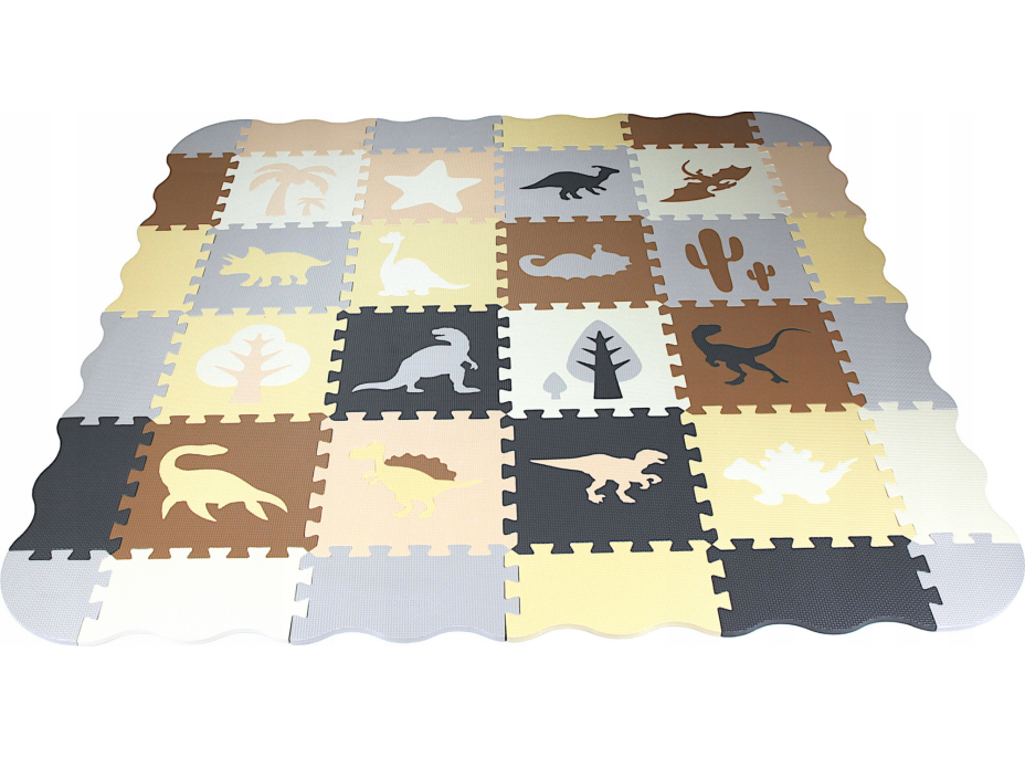 Matadi Penové puzzle Dinosaury s okrajmi (28x28)