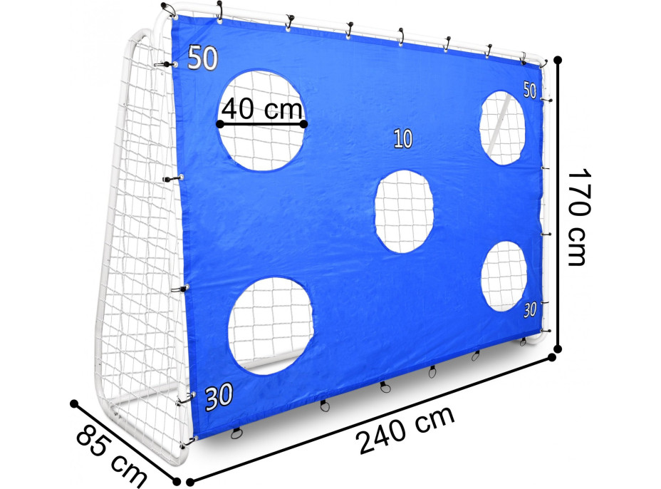 Futbalová bránka s terčom OLSEN 240 cm